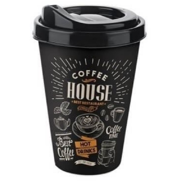 IRIS COFFEE CUP kávéspohár tetővel 400ml