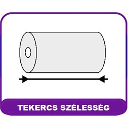 57/60/12 60g 10db fehér pénztárgépszalag