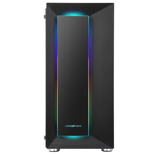 ABKONCORE Cronos 510S RGB fekete ablakos (Táp nélküli) számítógép ház