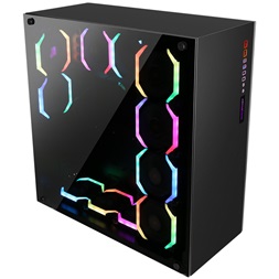 ABKONCORE Ramesses 760 RGB fekete ablakos (Táp nélküli) számítógép ház