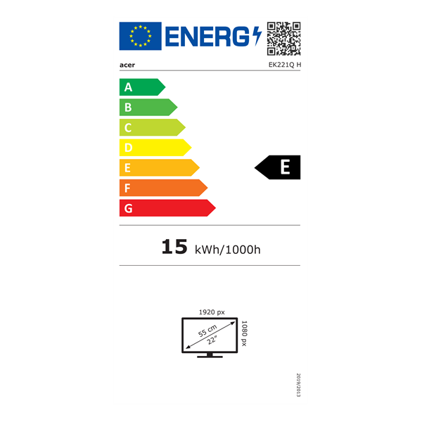 ACER 21,5" EK221QHbi FHD VA 100Hz HDMI/VGA fekete LED monitor