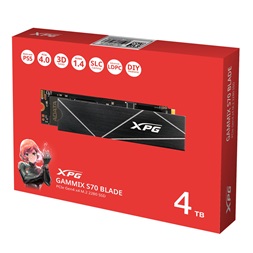 ADATA 4TB M.2 NVMe 2280 XPG GAMMIX S70 BLADE (AGAMMIXS70B-4T-CS) SSD