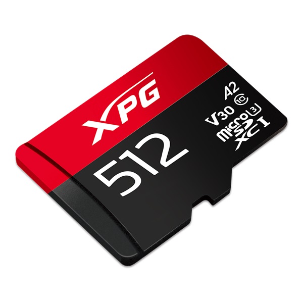 ADATA XPG 512GB SD micro XPG (SDXC Class 10 UHS-I) (AUSDX512GUI3XPGA2-R) gamer memóriakártya