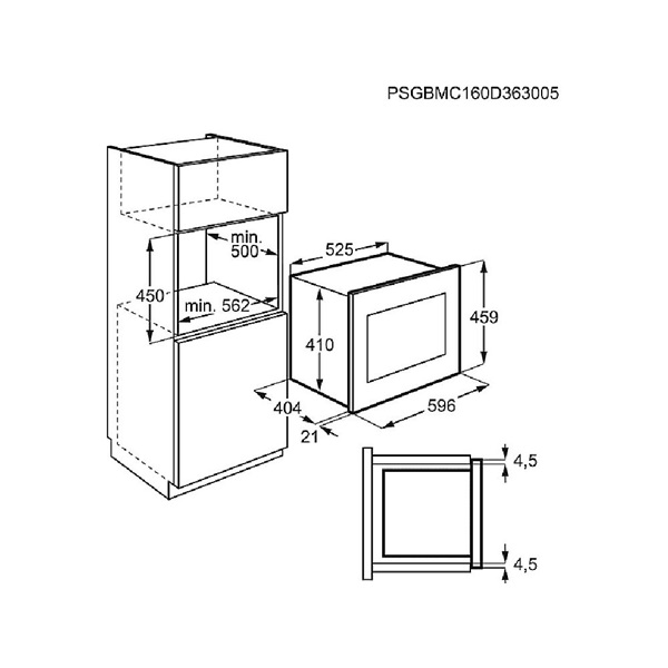 AEG MBE2658DEM beépíthető mikrohullámú sütő