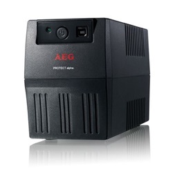 AEG Protect Alpha 800VA 4xIEC C13 VI line interaktív szünetmentes tápegység C13-Schuko adapterrel