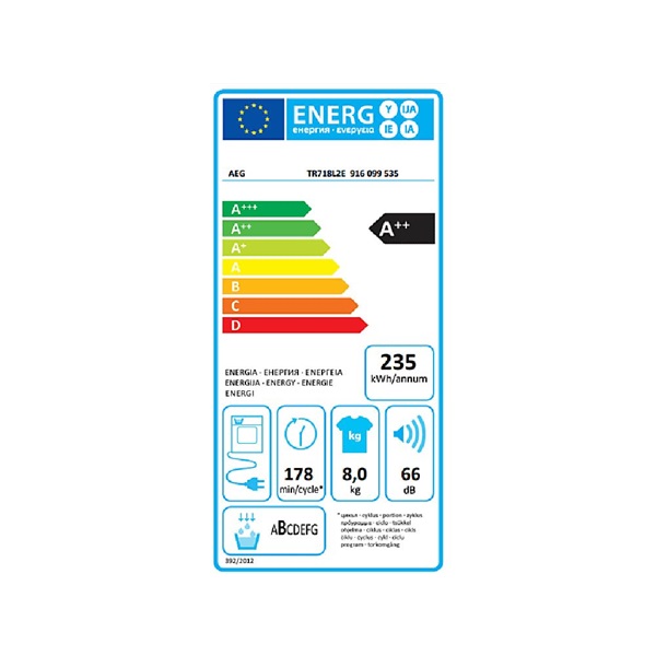 AEG TR718L2E SensiDry hőszivattyús szárítógép