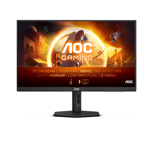 AOC 27" Q27G4X QHD IPS 180Hz DP/HDMI gamer monitor