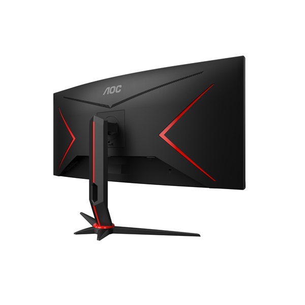 AOC 34" CU34G2XP/BK AdaptiveSync UWQHD VA 180Hz DP/HDMI/USB ívelt gamer monitor