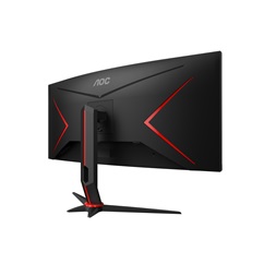 AOC 34" CU34G2XP/BK AdaptiveSync UWQHD VA 180Hz DP/HDMI/USB ívelt gamer monitor