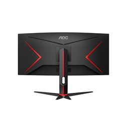 AOC 34" CU34G2XP/BK AdaptiveSync UWQHD VA 180Hz DP/HDMI/USB ívelt gamer monitor