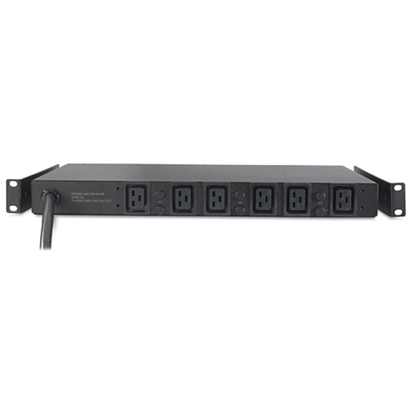 APC AP7516 Rack PDU, Basic, 1U, 14, 4kW, 208V, (6)C19