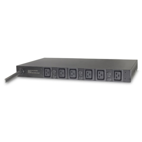 APC AP7526 Rack PDU, Basic, 1U, 22KW, 400V, (6)C19