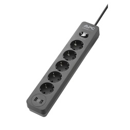 APC PME5U2B-GR SURGE PROTECTOR fekete túlfeszültségvédő