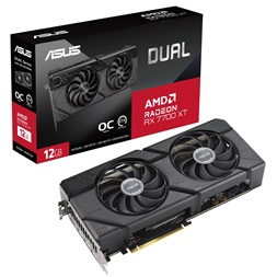 ASUS DUAL-RX7700XT-O12G AMD 12GB GDDR6 192bit PCIe videokártya