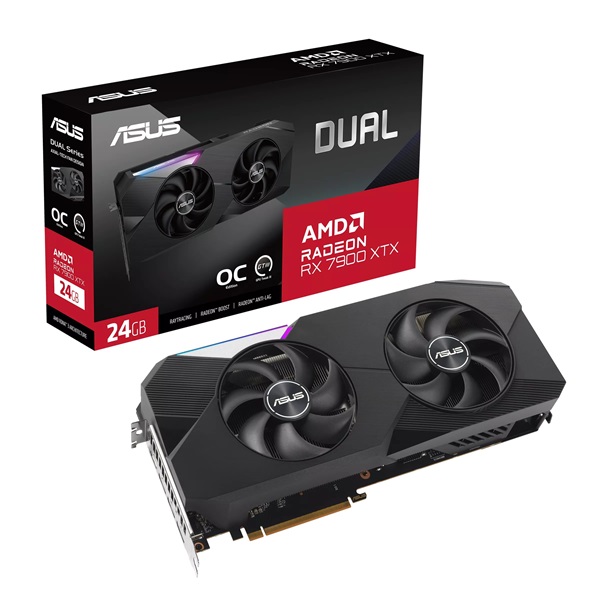 ASUS DUAL-RX7900XTX-O24G AMD 24GB GDDR6 256bit PCI-E videokártya