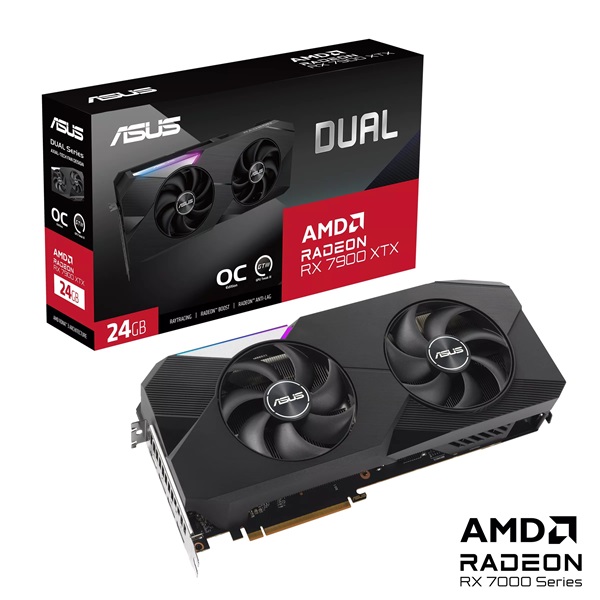 ASUS DUAL-RX7900XTX-O24G AMD 24GB GDDR6 256bit PCI-E videokártya