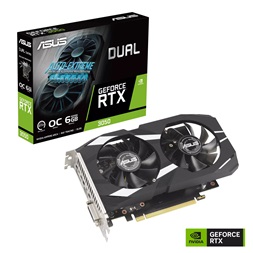 ASUS GeForce RTX 3050 Dual OC AMD 6GB GDDR6 96bit PCIe videókártya