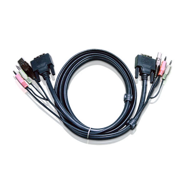 ATEN 2L-7D02U KVM Kábel USB DVI 1,8m