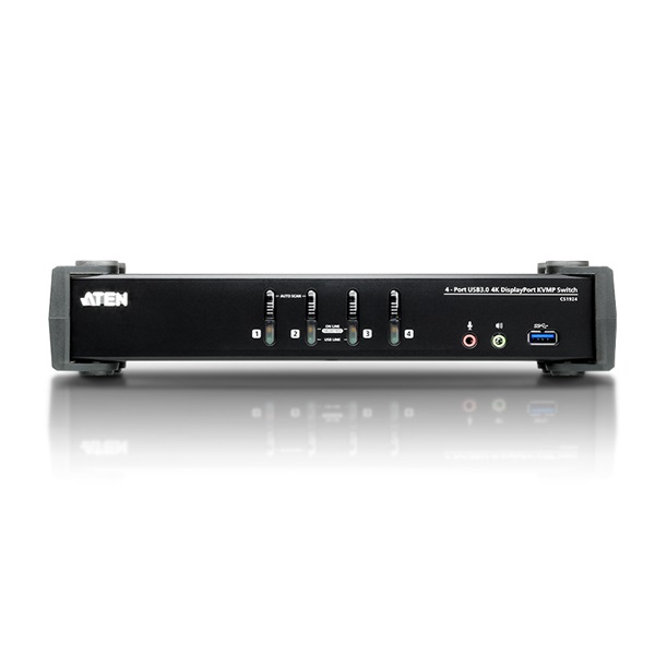 ATEN CS1924-AT-G 2PC USB DisplayPort 4K + Audio KVM Switch