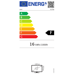 Acer 17"  V176Lbmd LED DVI multimédiás monitor