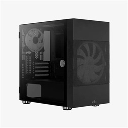 Aerocool Atomic v2 fekete (táp nélküli) ablakos mATX ház