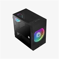 Aerocool Atomic v2 fekete (táp nélküli) ablakos mATX ház