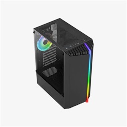 Aerocool Bionic fekete (táp nélküli) ablakos ATX ház