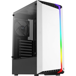 Aerocool Bionic v1 fekete/fehér (táp nélküli) ablakos ATX ház