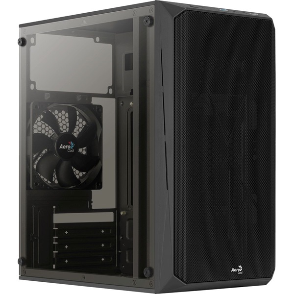 Aerocool CS-107 Mesh fekete (táp nélküli) ablakos mATX ház