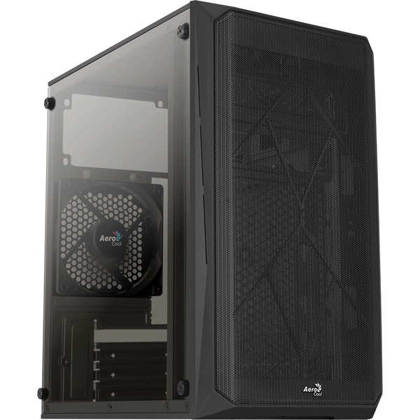 Aerocool CS-107 Mesh fekete (táp nélküli) ablakos mATX ház