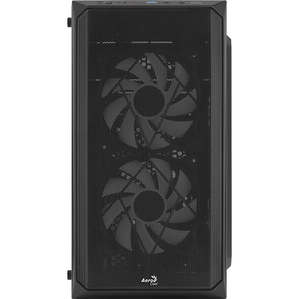 Aerocool CS-107 Mesh FRGB fekete (táp nélküli) ablakos mATX ház