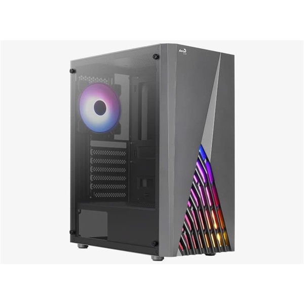 Aerocool Delta RGB fekete (táp nélküli) ablakos ATX ház