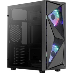 Aerocool Glider Cosmo RGB fekete (táp nélküli) ablakos ATX ház