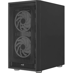 Aerocool Graphite ARGB fekete (táp nélküli) ablakos ATX ház