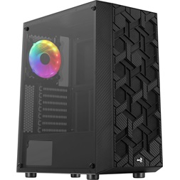 Aerocool Hive v3 FRGB fekete (táp nélküli) ablakos ATX ház