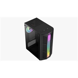 Aerocool Prime ARGB fekete (táp nélküli) ablakos ATX ház