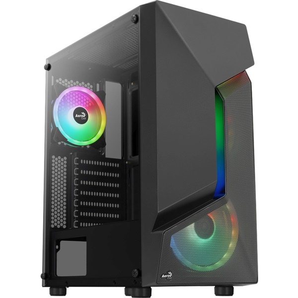 Aerocool Scape ARGB fekete (táp nélküli) ablakos ATX ház