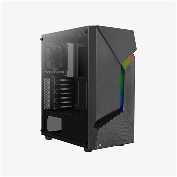 Aerocool Scape v1 fekete (táp nélküli) ablakos ATX ház