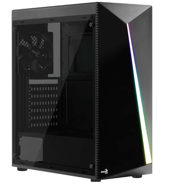 Aerocool Shard RGB fekete (táp nélküli) ablakos ATX ház