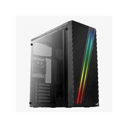 Aerocool Streak RGB fekete (táp nélküli) ablakos ATX ház