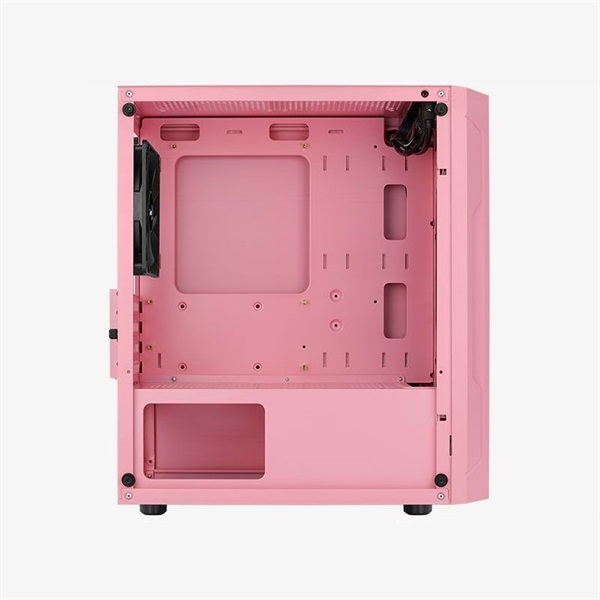 Aerocool Trinity Mini Mesh pink (táp nélküli) ablakos mATX ház