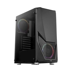 Aerocool Zauron FRGB fekete (táp nélküli) ablakos ATX ház