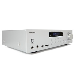 Aiwa AMU-120BTSR ezüst sztereó bluetoothos erősítő