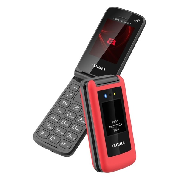 Aiwa FP-30-4G/RD 2,4" DualSIM piros mobiltelefon