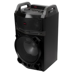 Aiwa KBTUS-700 vezetékes mikrofonnal Bluetooth hordozható fekete party hangszóró