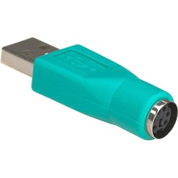 Akyga AK-AD-14 USB 2.0 A -> PS/2 M/F adapter zöld