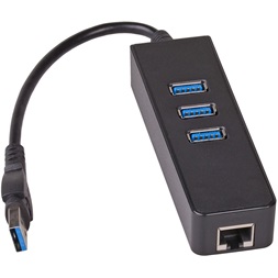 Akyga AK-AD-32 1000 Mbps Ethernet + 3 portos USB 3.0 HUB