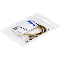 Akyga AK-CA-13 15cm 2x MOLEX anya - 6-tűs PCI Express apa kábel