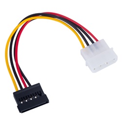 Akyga 15cm MOLEX apa - SATA anya kábel