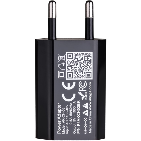 Akyga 5V/1A/5W hálózati USB töltő